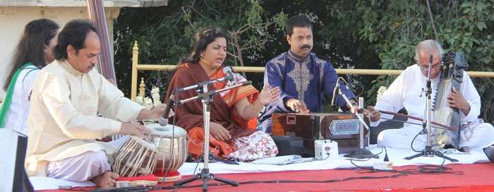 Musical day at City Palace Holi celebrations