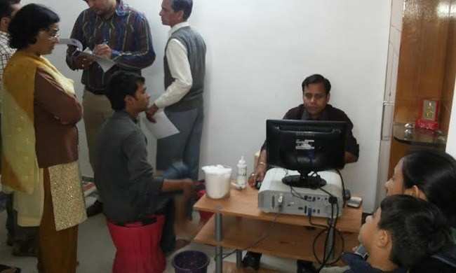 Over 200 people screened in Health Camp by Mewar Hospital
