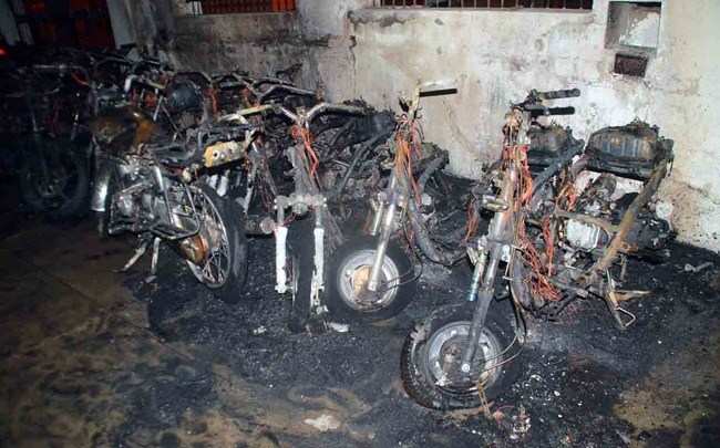 20 vehicles gutted in Fire at Gandhi Motors