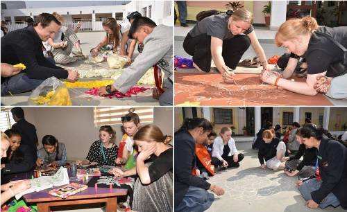 Denmark students at Seedling – Together we Learn and Together we Grow