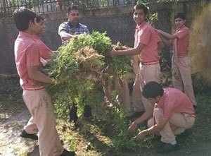 Action Udaipur with school students beautify parks