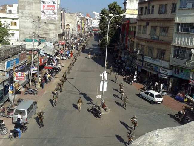 Security Force Marches City, Pre Elections