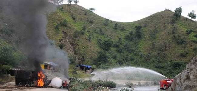 Truck Driver dies as LPG Tanker Crashes into a Truck at UDR-AMD Highway
