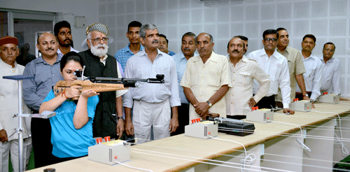 Apurvi Chandela inaugurates BN Shooting Range