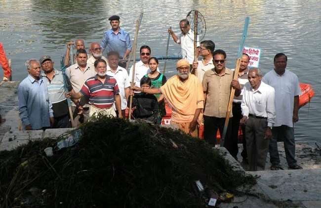 Lake Cleanliness Program by Bharat Vikas Parishad