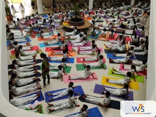 Witty International Udaipur celebrates International Yoga Day