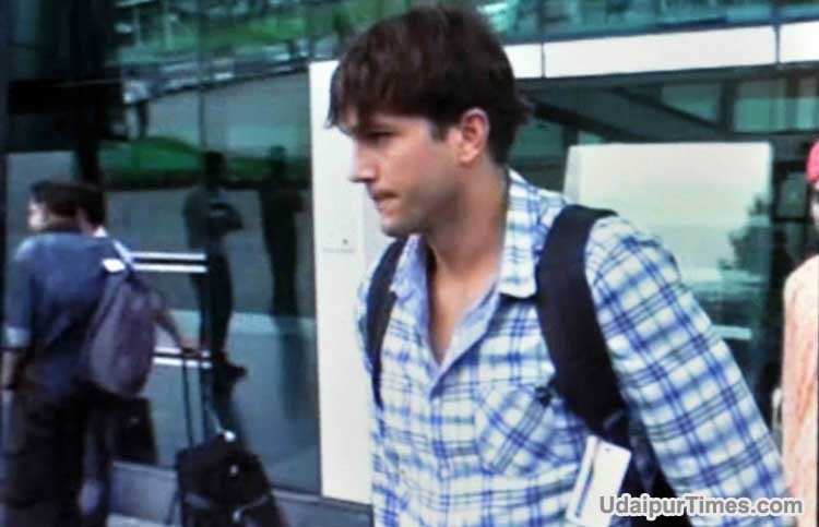 Ashton Kutcher Arrives in Udaipur