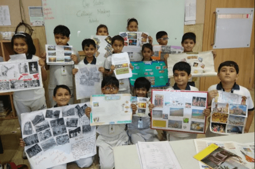 Collage Making Activity at Witty International School, Udaipur