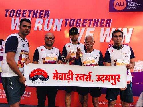 Udaipur’s Mewari Runners shine in Jaipur marathon