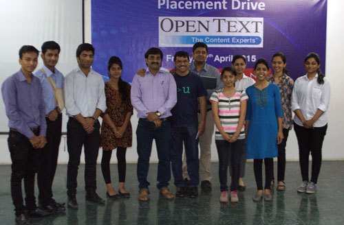 10 students of TechnoNJR get selected by OpenText Corp.