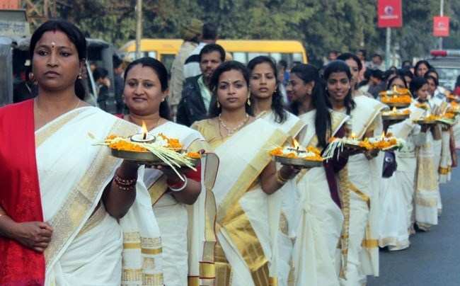 South Indian community carries procession on Makar Sankranti