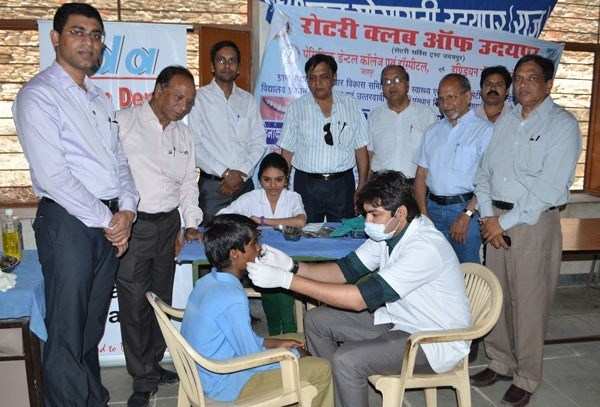 Free Dental check-up camp at Dhar Village