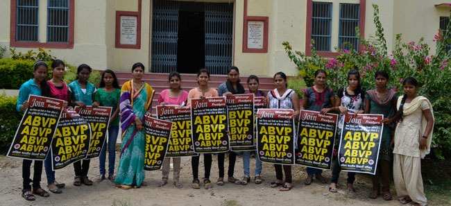 ABVP launches Poster for upcoming university elections