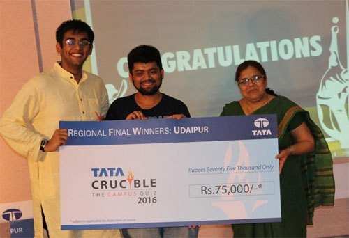 Sanjay and Rajendra won Tata Crucible regional round