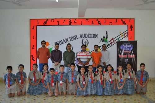 Indian idol Audition at Seedling Modern Public  School