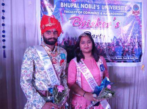 Jinisha and Mahipal are Ms and Mr Fresher | Freshers Party at BN University