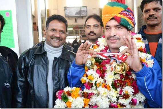 Udaipur Champion arrives amid Celebrations