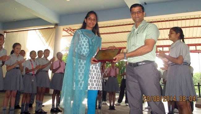 The study student awarded at National level competition