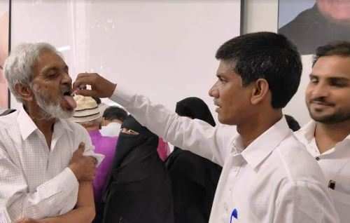 हजयात्रियों को टीकाकरण किया गया