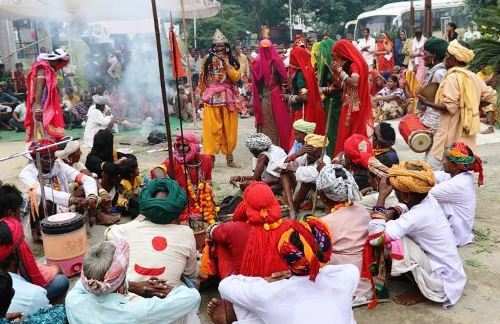 भारतीय लोक कला मण्डल में गवरी नृत्य समारोह