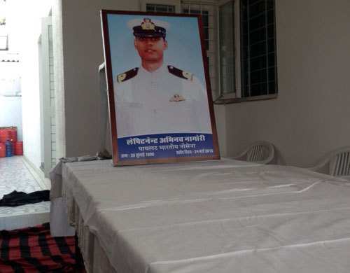 Body of Lieutenant Abhinav Nagori arrives home