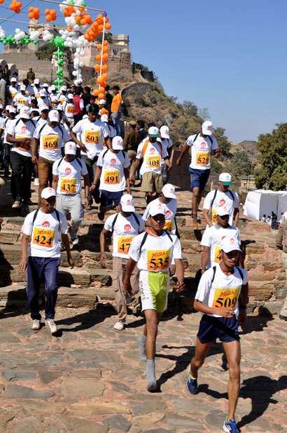 Heritage Walk at Fort Kumbhalgarh: Female from Udaipur completed for Consolation prize