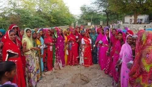 Sacred Peepal Tree Plantation in Udaipur villages to encourage Toilet Construction