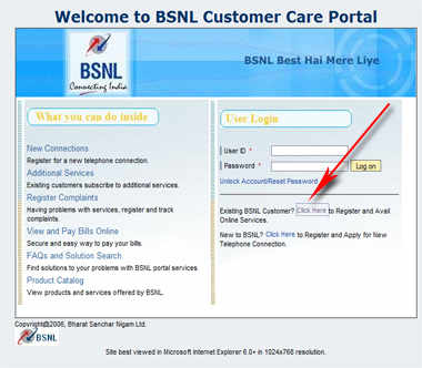 New Customer Care Portal of BSNL