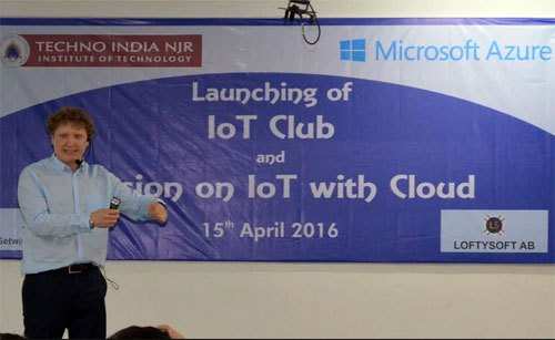 Seminar on Smart City and Internet of Things (IoT) Club at Techno NJR