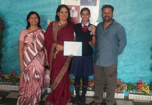 Muskan Vyas of CPS wins National Level Medal