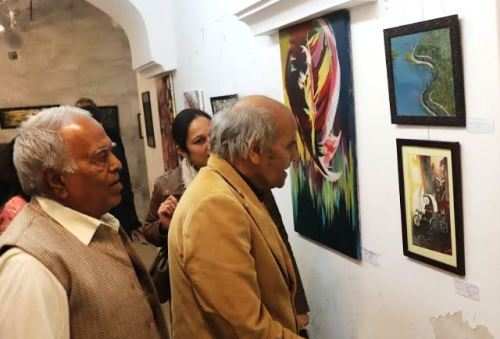 बागोर की हवेली में हिना खान और भावना भंसाली के चित्रों की प्रदर्शनी