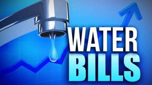 10% addition on water bill rates – April 2018 onward