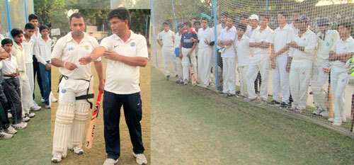 Ranji Players teach Cricket nuances at Field Club