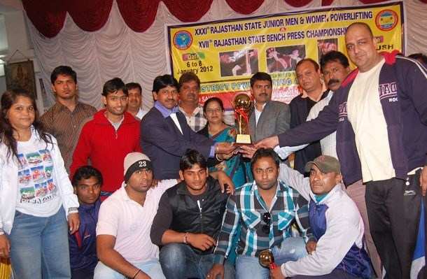 Udaipur team are Rajasthan Champions in Powerlifting Competition