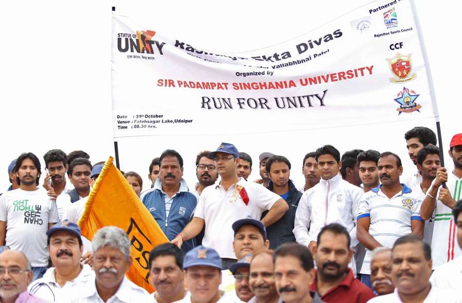 [Photos] Udaipurites actively participate in ‘Run for Unity’
