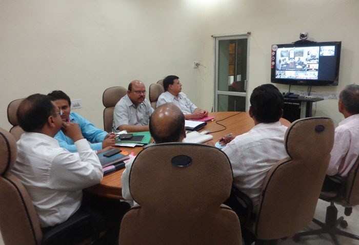 CM Gehlot briefs Administrative Officers over Video Conference