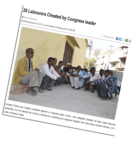 Cheated Laborers finally receive their Wages