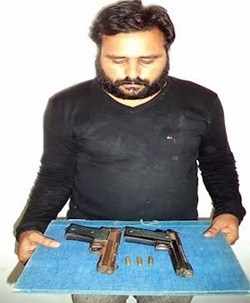 1 more arrested from Kotra with 2 pistols