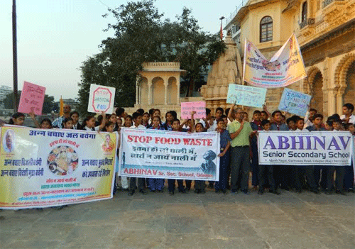 Message of ‘Stop Food Waste’ echoed in streets of Udaipur