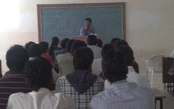 Workshop on WordPress at Maharaja College