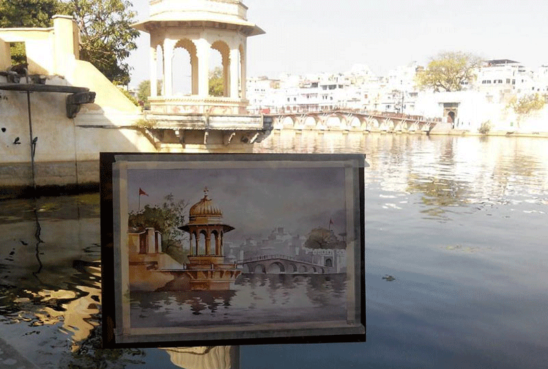 15 Best Watercolor Paintings of Udaipur by Anurag Mehta