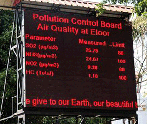 Pollution Level & Weather to display at Prime Circles