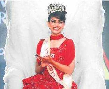 Juhi Vyas bags First RunnerUp title-Miss Rajasthan Beauty Pageant