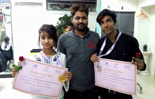 Udaipurites excel in West Zone Hair-Dressing competition