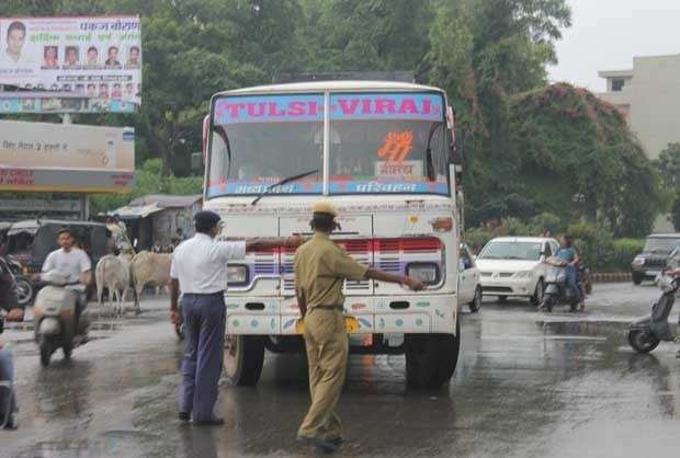 Udaipur Traffic Police gets severe on offenders