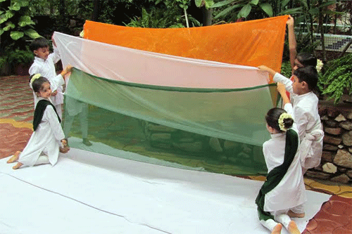 The Junior Study students celebrate Independence Day