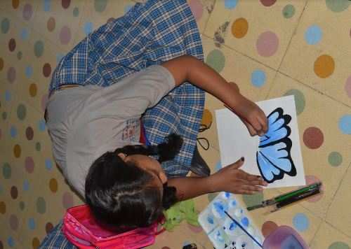 Painting competition held at Seedling as a part of Van Mahotsava celebrations