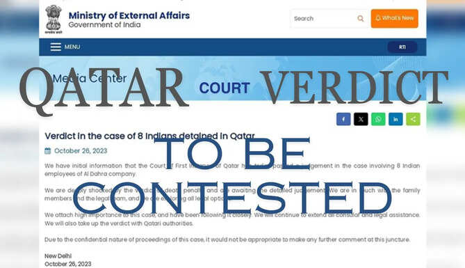 Veteran and Decorated Indians working in Qatar awarded death penalty on allegation of espionage