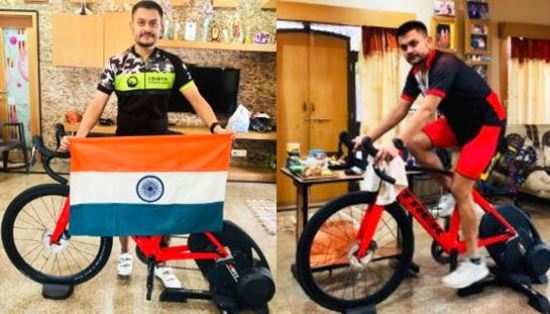 उदयपुर के अल्ट्रा साइकिलिस्ट व आयरनमेन जितेंद्र पटेल भारत में दुसरे स्थान पर रहे