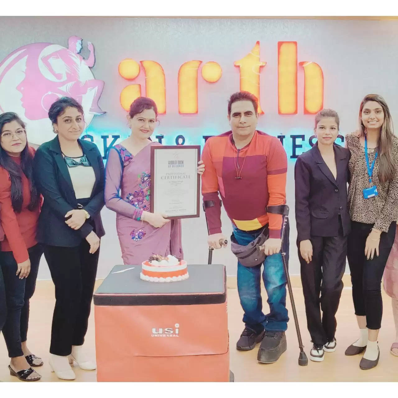 Arth Skin World Record for maximum treatments using latest laser technology Dr Deepa Singh Dr Arvinder Singh